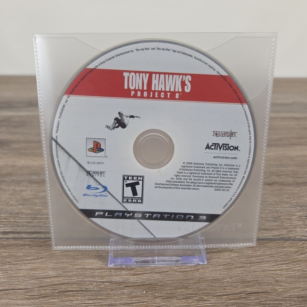 Tony Hawk's Project 8 (PS3 2006) Disc Only Tested Works